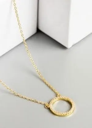 Art Circle Necklace 18k