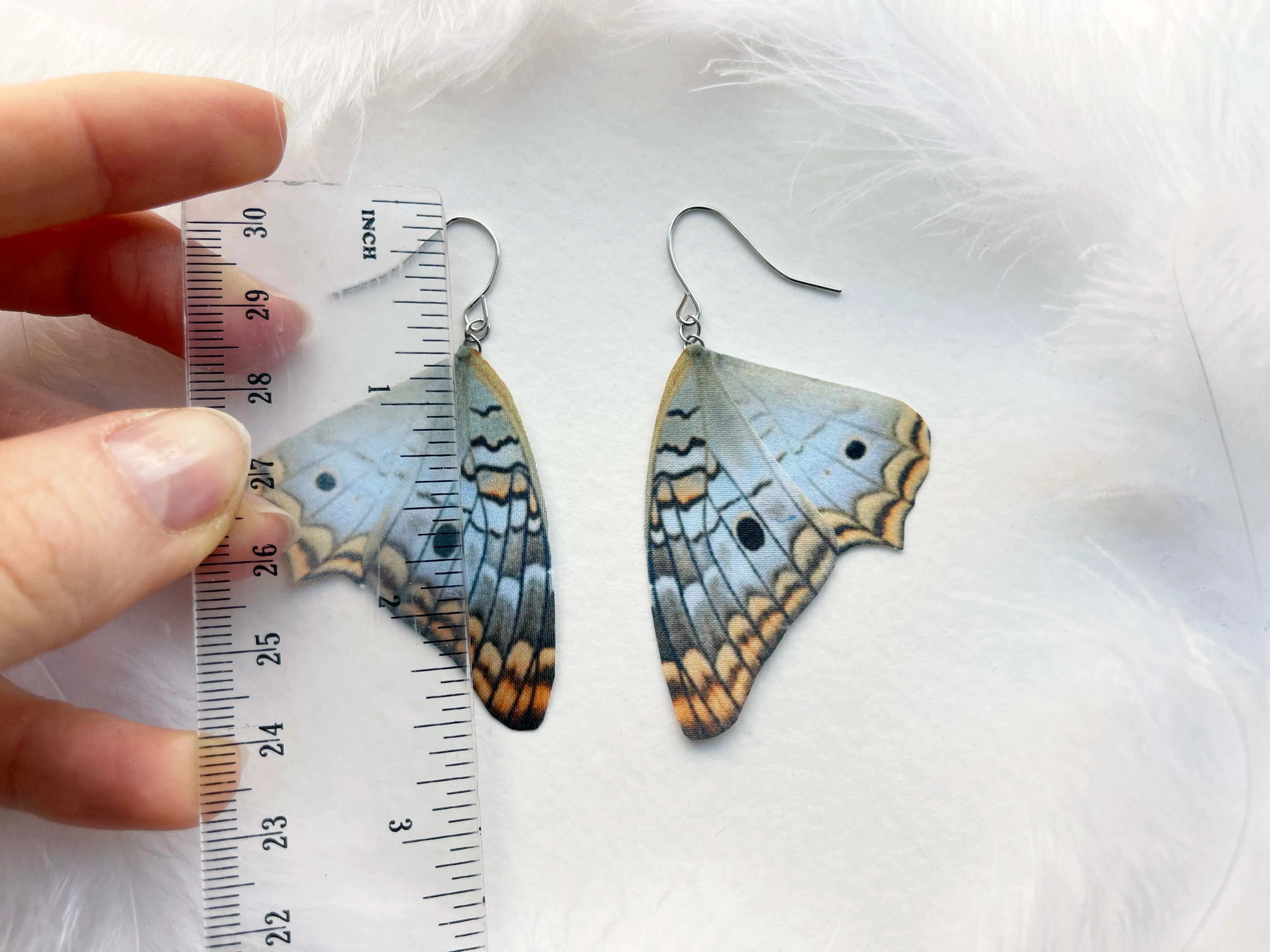 Baby Blue Wing Earrings In Boho Style Perfect Gift For Anyone Who Love Butterflies