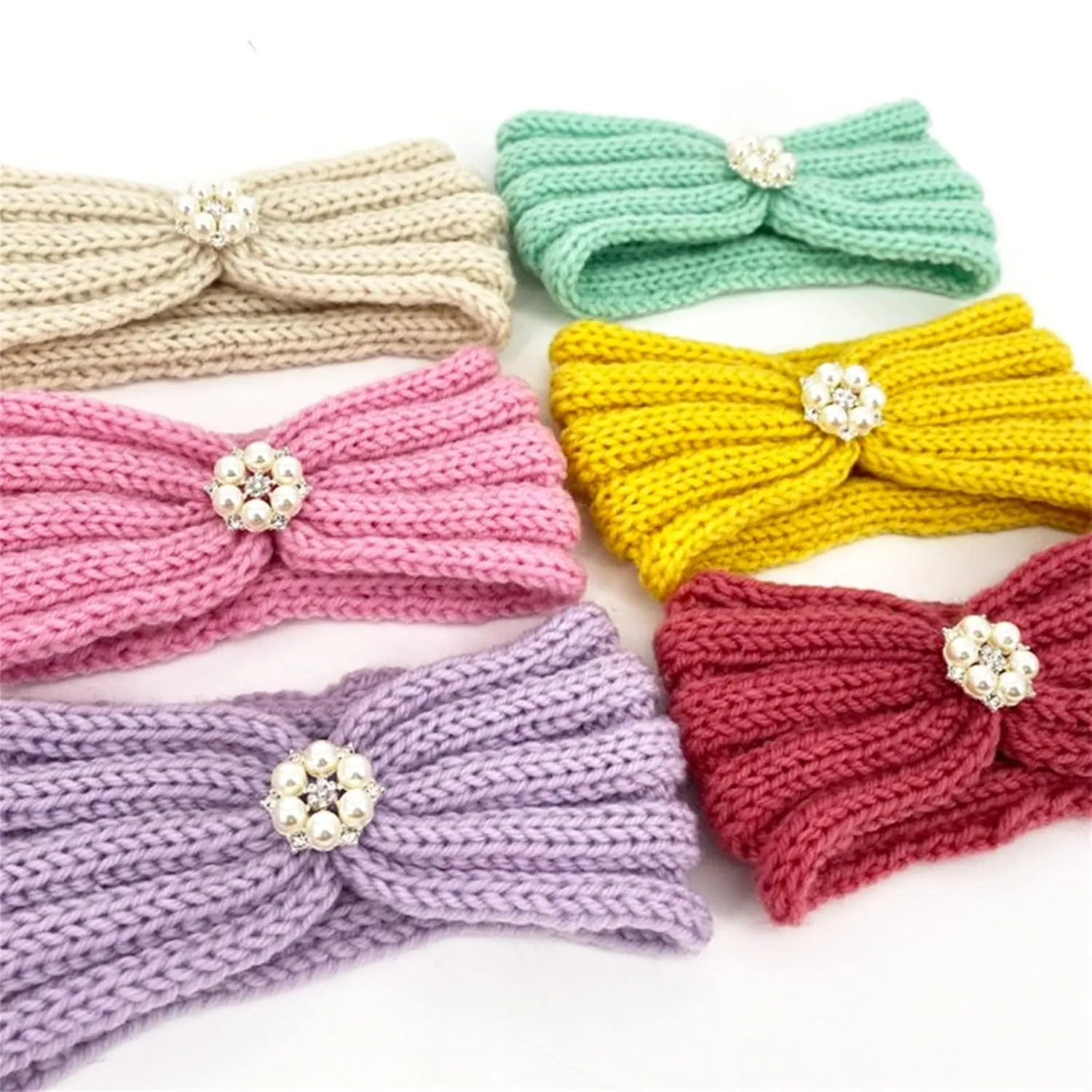 Baby Girl Bows and Headbands Girl Headband Baby Girls Headband Newborn Headbands with Bow Baby-Shower Gift (C, One Size)