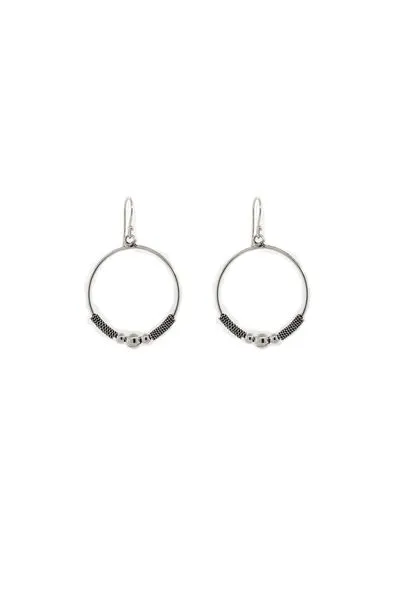 Bali Style Circle Drop Earrings