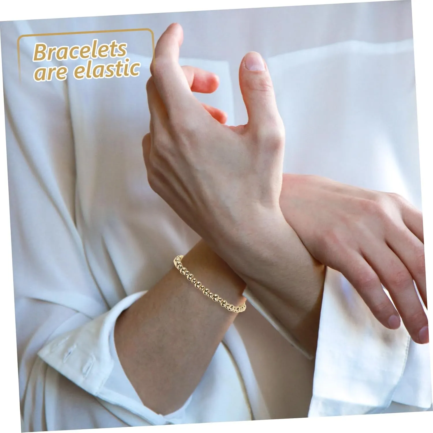 Bead Bracelets Elastic Stretch Bracelets for Versatile Jewelry for Casual Formal Events Unique Design
