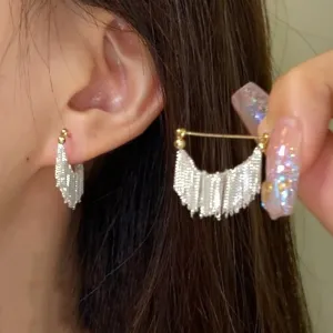 Beautiful Tassel Earrings For Women  New Elegant Simple Temperament Drop Earrings
