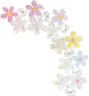 BESPORTBLE 6 Pcs Flower Claw Clips for Women Fresh Floral Print Hair Accessories Creative Clips for Daily Use and Parties for Thick Thin Hair Elegant Styling Options