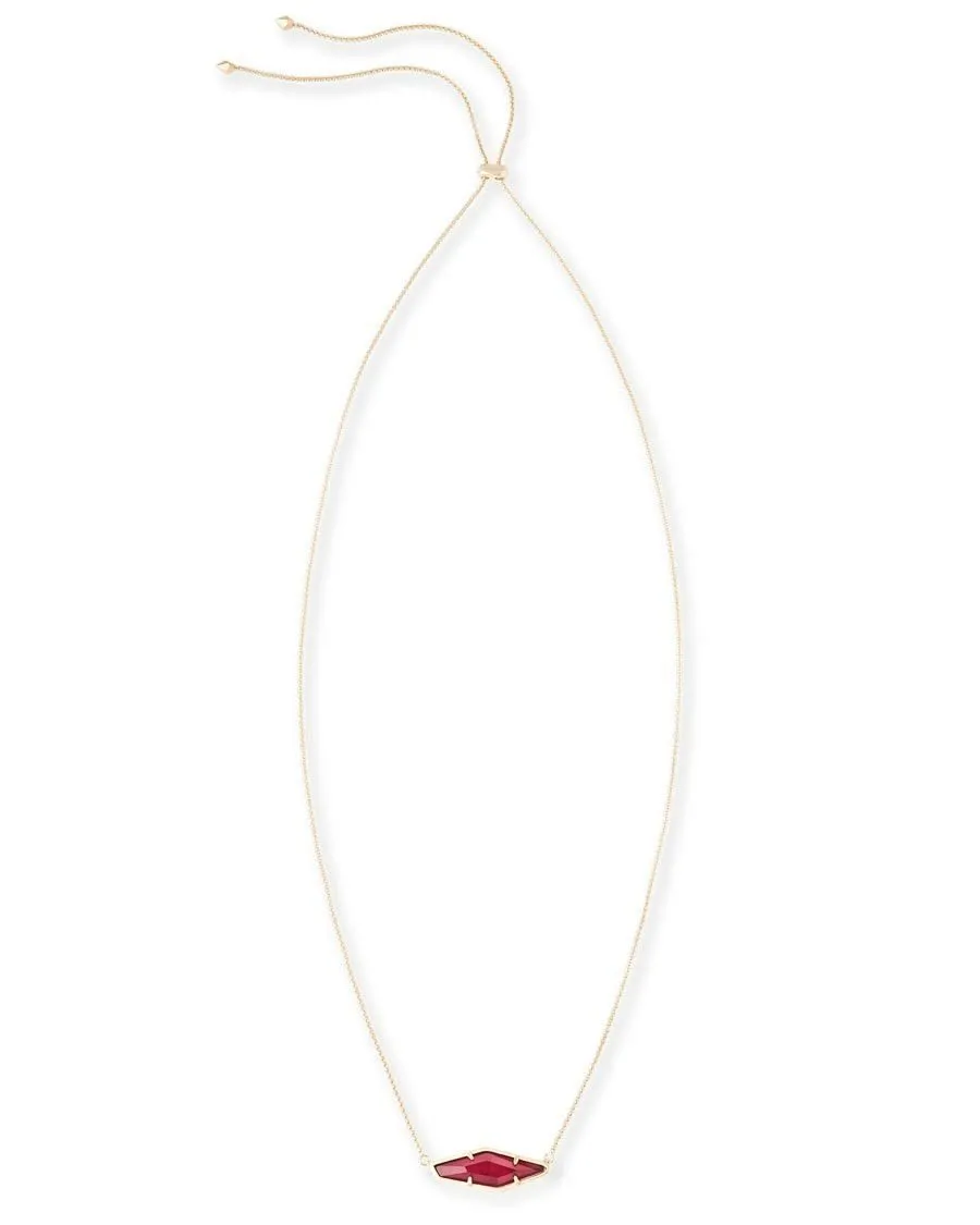 Beth Pendant Necklace in Burgundy Illusion