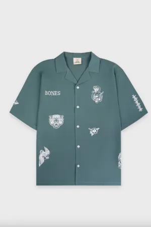 BILLY BONES CLUB CLUB INK BOWLO SHIRT - EMERALD