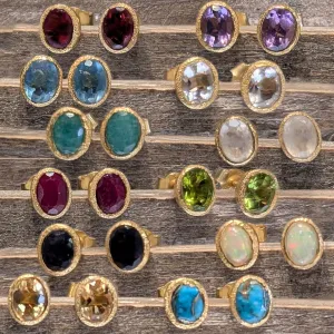 Birthstone Earrings by Jorge