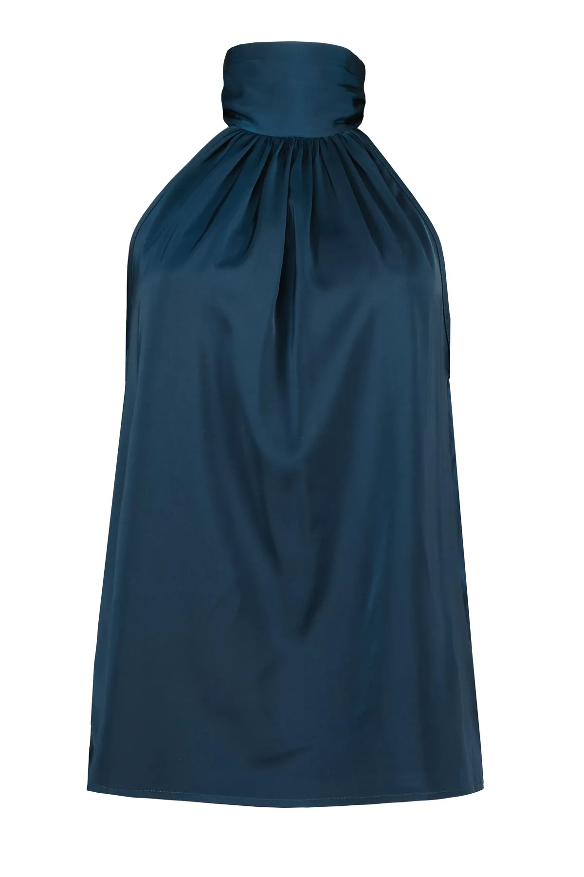Bishop And Young Enchanted Romance Esme Tie Neck Halter In Emerald