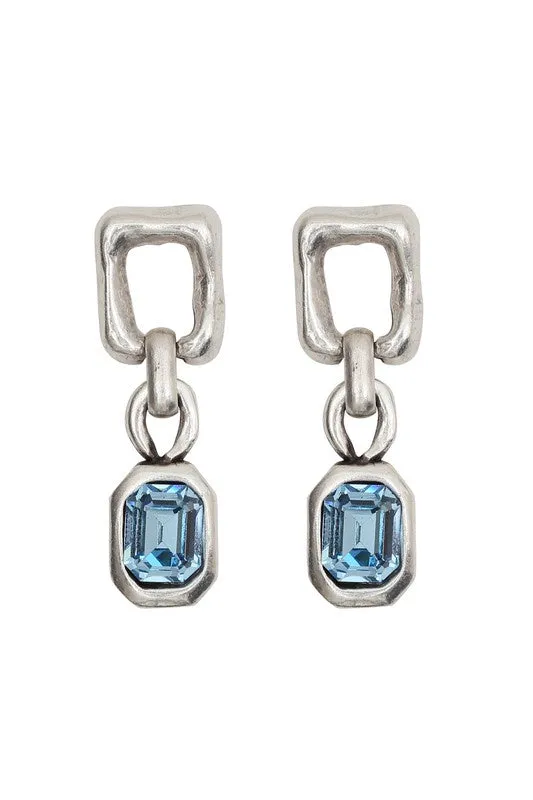Blue Crystal Earrings