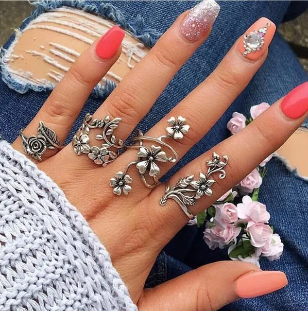 Boho Chic Tribal  Ring Sets