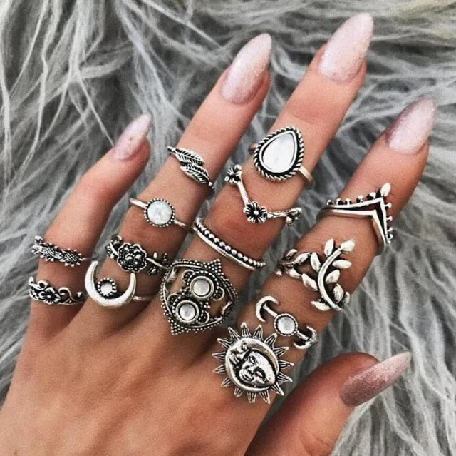 Boho Chic Tribal  Ring Sets