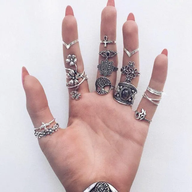 Boho Chic Tribal  Ring Sets