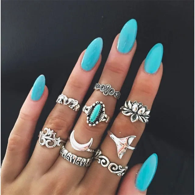 Boho Chic Tribal  Ring Sets