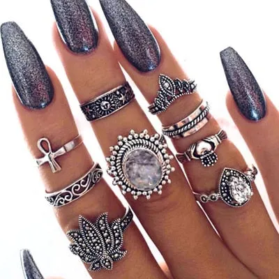 Boho Chic Tribal  Ring Sets