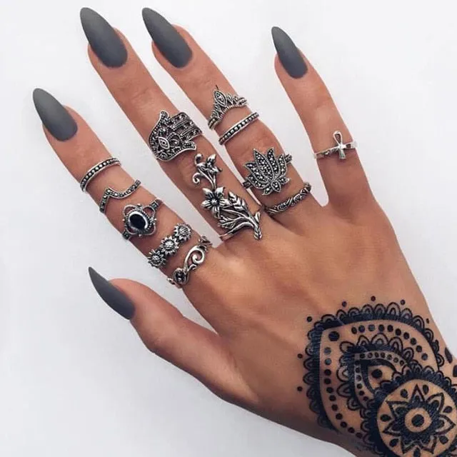 Boho Chic Tribal  Ring Sets