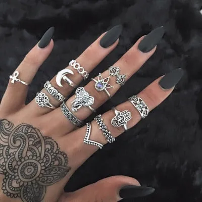 Boho Chic Tribal  Ring Sets