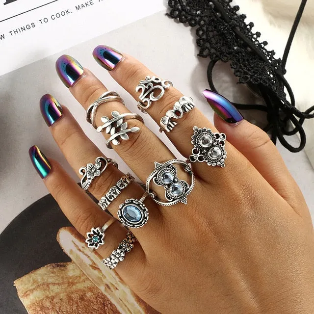 Boho Chic Tribal  Ring Sets