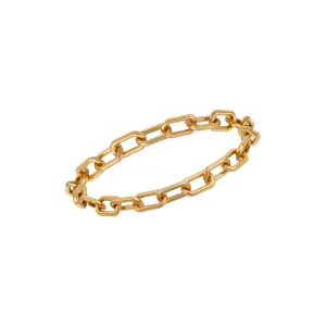 Boyfriend Paperclip Gold Chain Ring