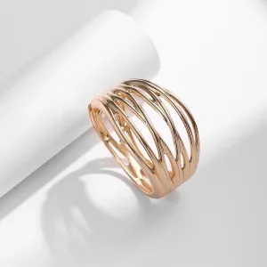 Bracelets Charm Jewelry - Hollow Wide Bangle - Irregular Metal - B0527