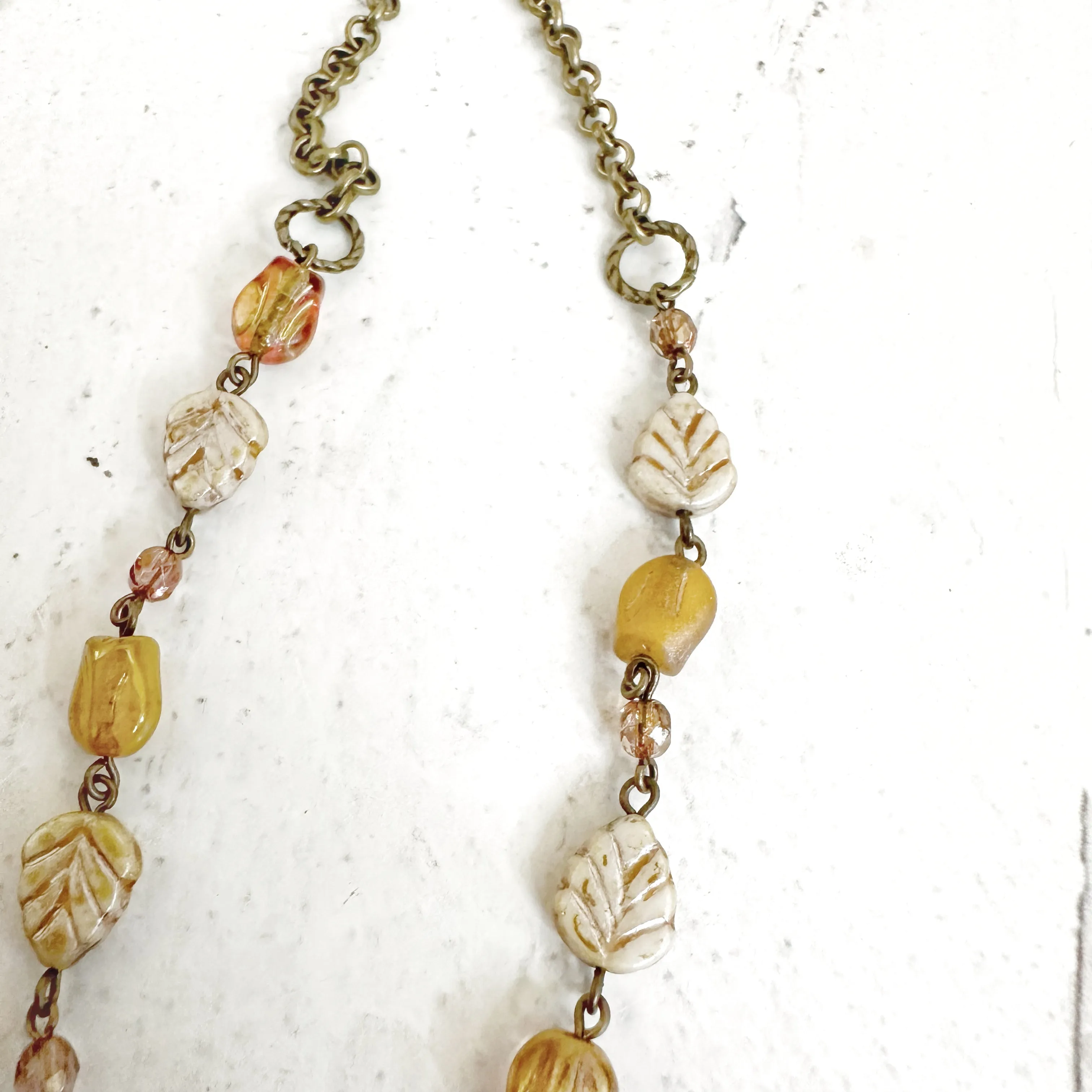 Bronze Beaded Chain