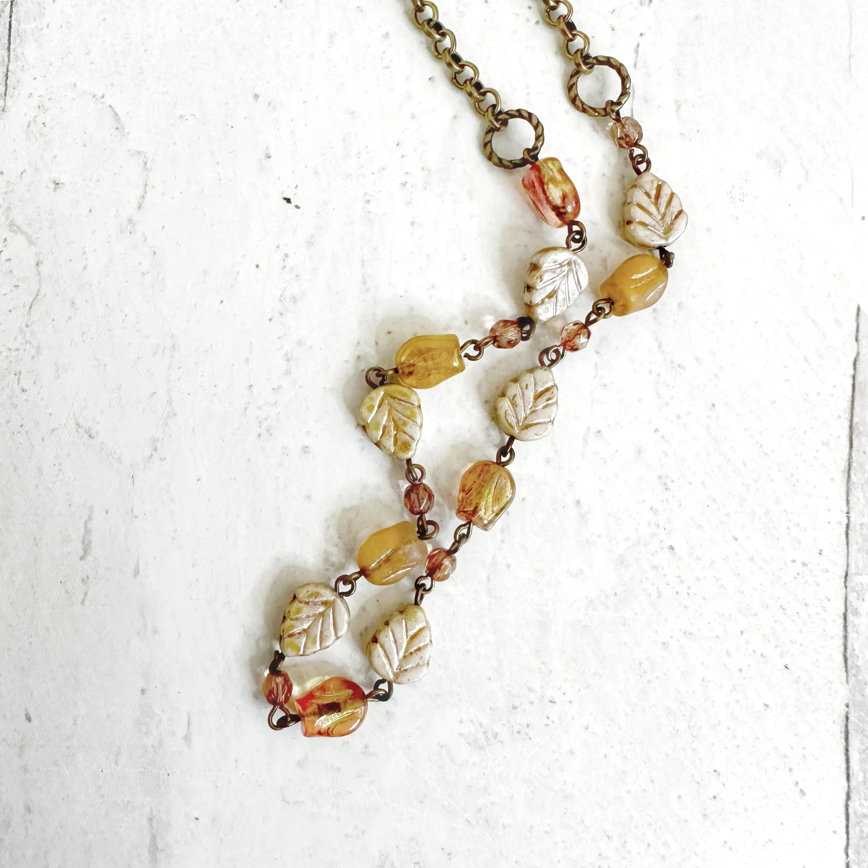 Bronze Beaded Chain