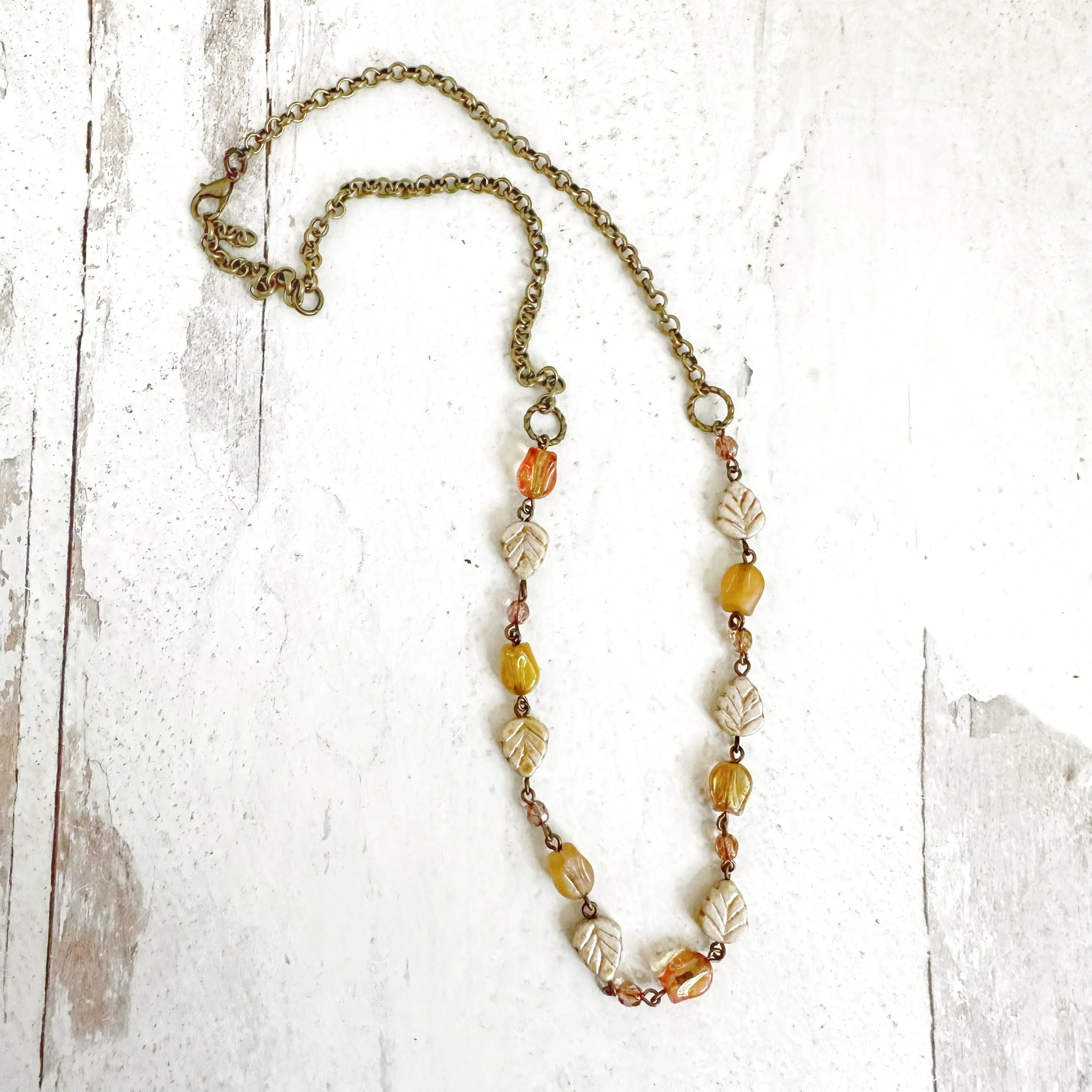 Bronze Beaded Chain