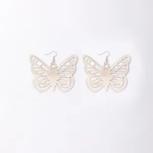 Butterfly Simple Chain Hollow Earrings Women