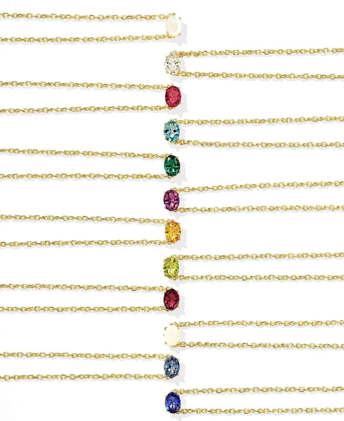 Cailin Crystal Pendant Birthstone Necklace
