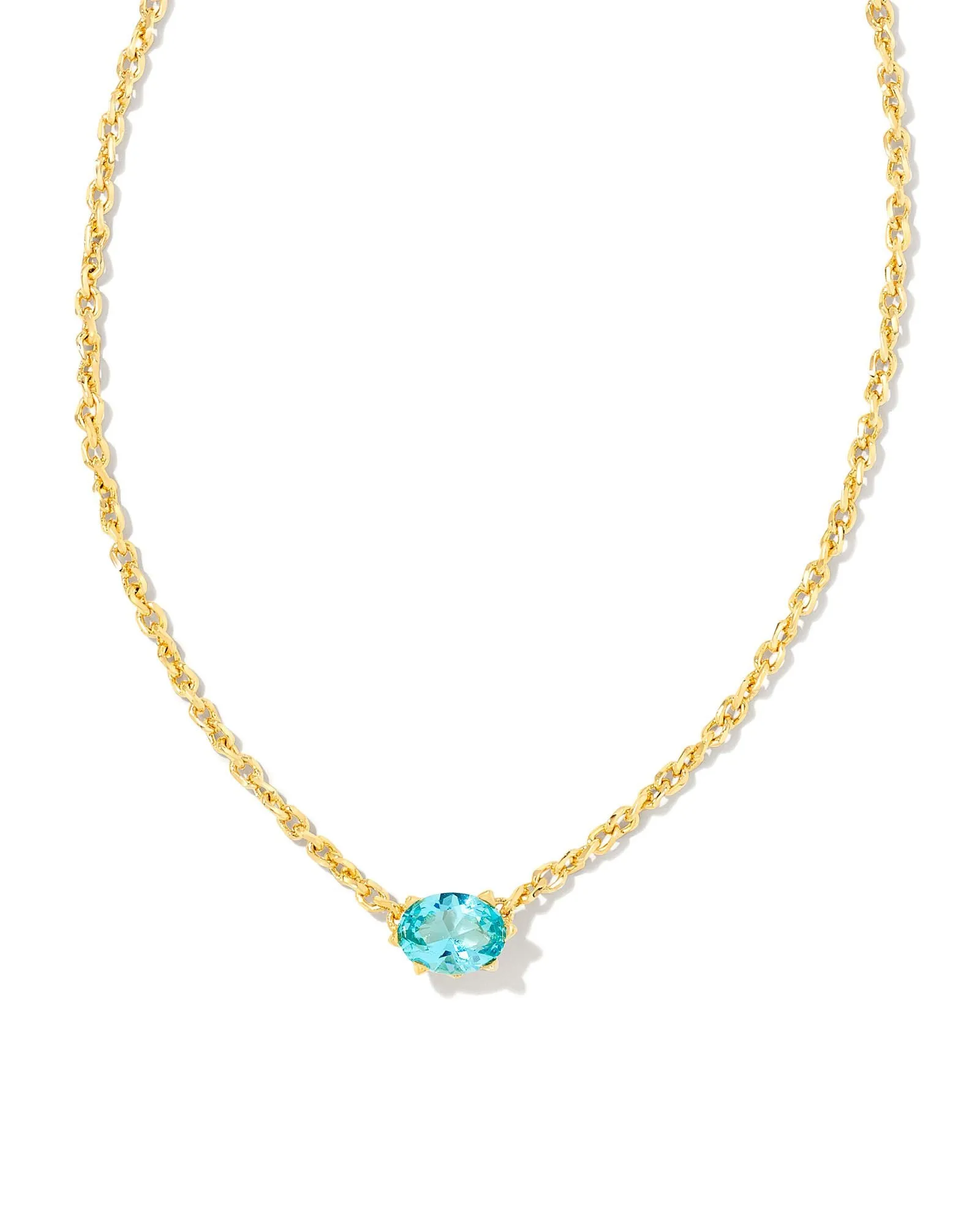 Cailin Crystal Pendant Birthstone Necklace