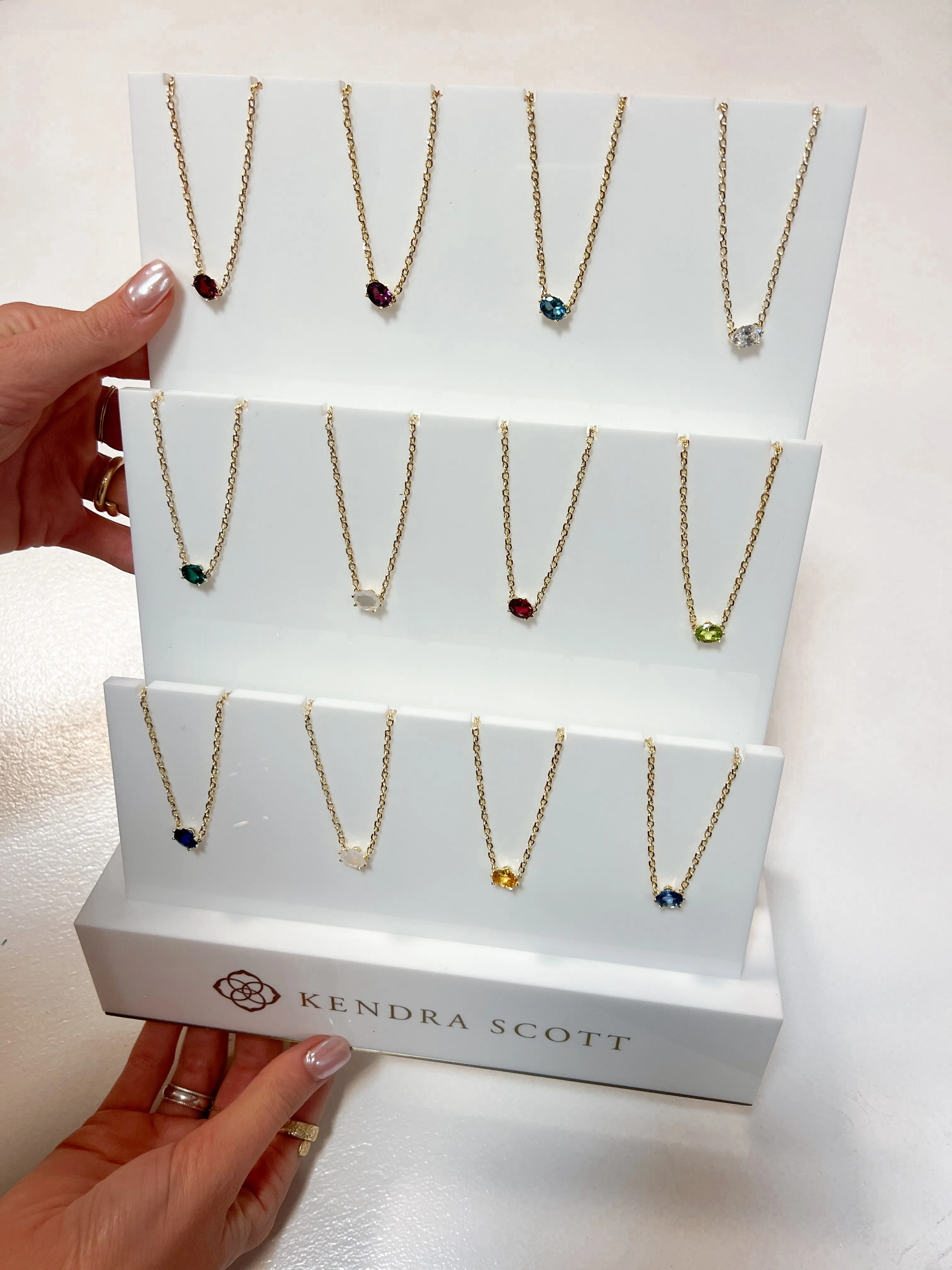 Cailin Crystal Pendant Birthstone Necklace