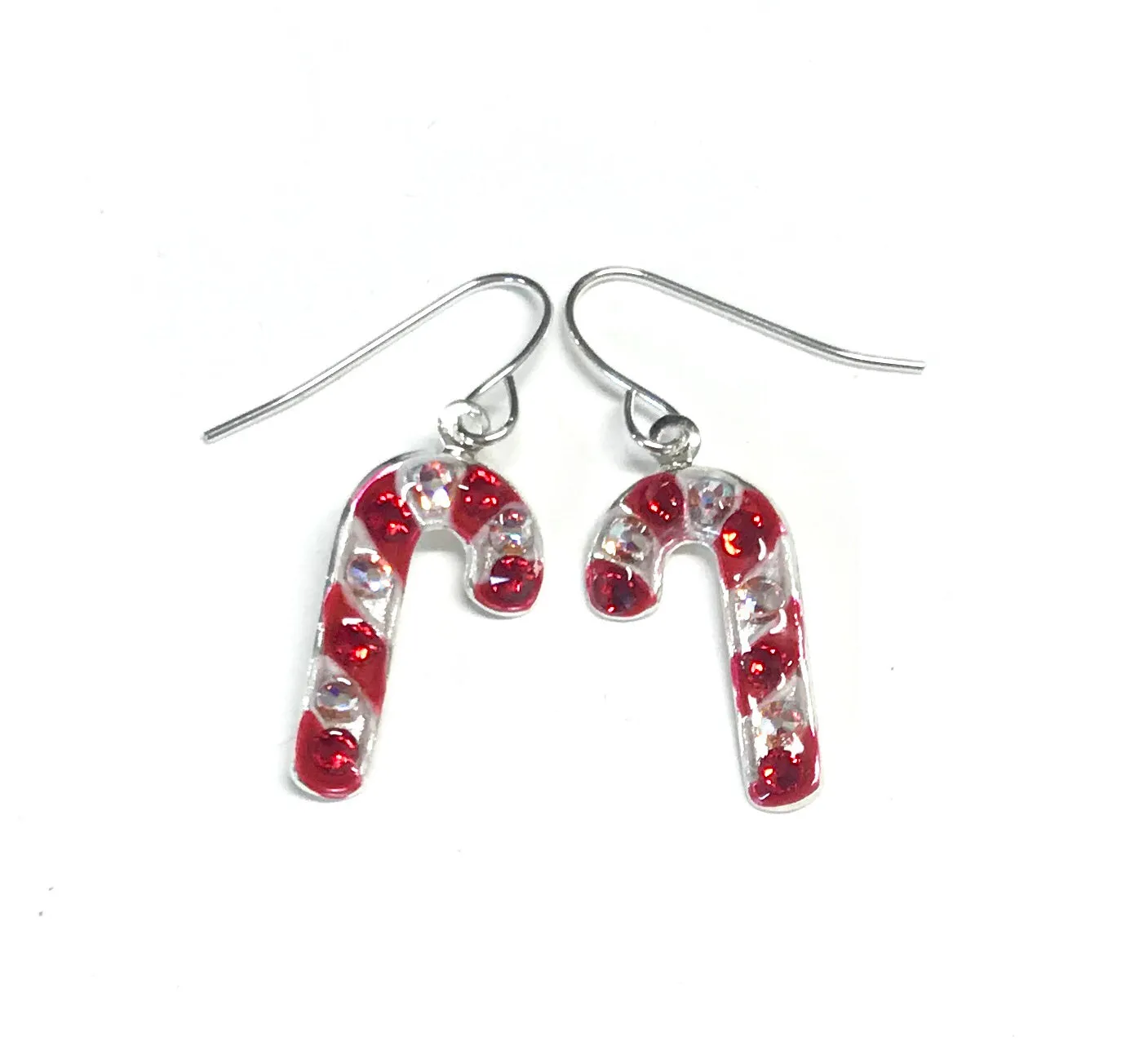 Candy Cane Earrings - Christmas Earrings