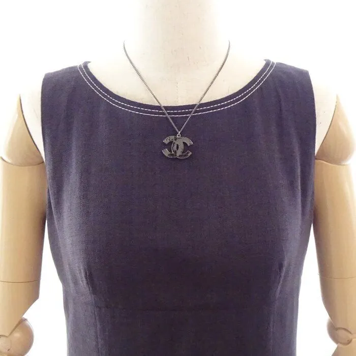 Chanel A13K Coco Mark Metal Necklace