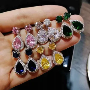 Charming Zircon Stud Earrings For Ladies