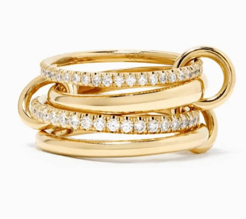 Chic Multi Band Eternity Ring - Gold