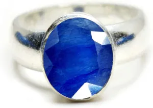Choose Your Real Gemstone Ring Oval Shape 925 Sterling Silver Faceted Birthstone Jewelry 4-13