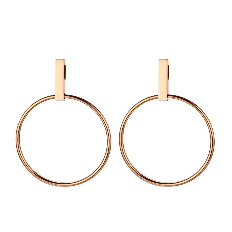 Circle Stainless Steel Earrings