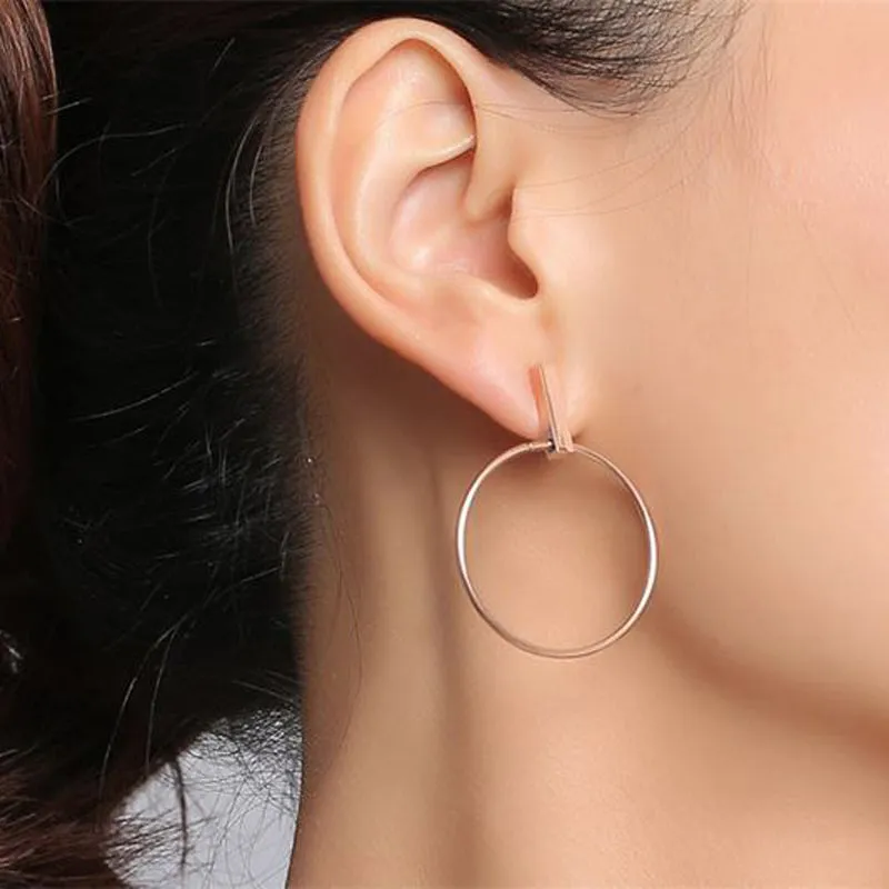 Circle Stainless Steel Earrings