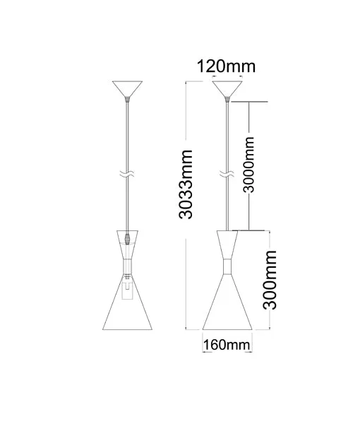 Classic Aluminium Pendant White