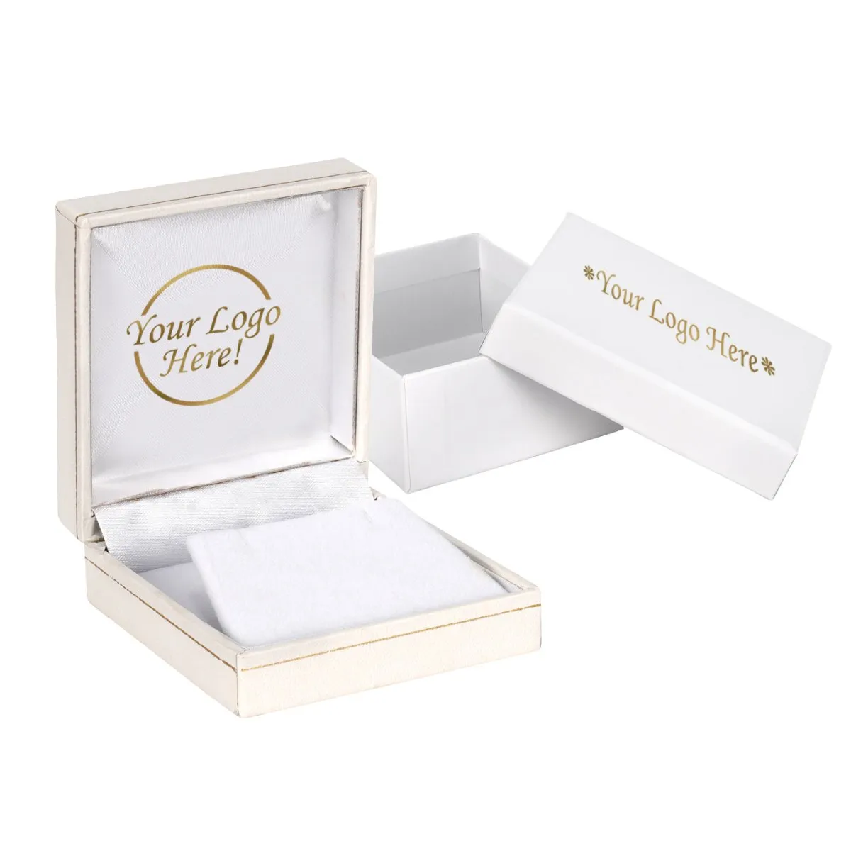 Classic Leatherette Earring and Pendant Box