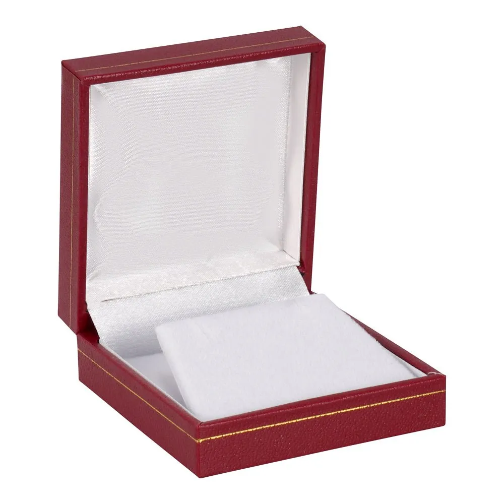 Classic Leatherette Earring and Pendant Box