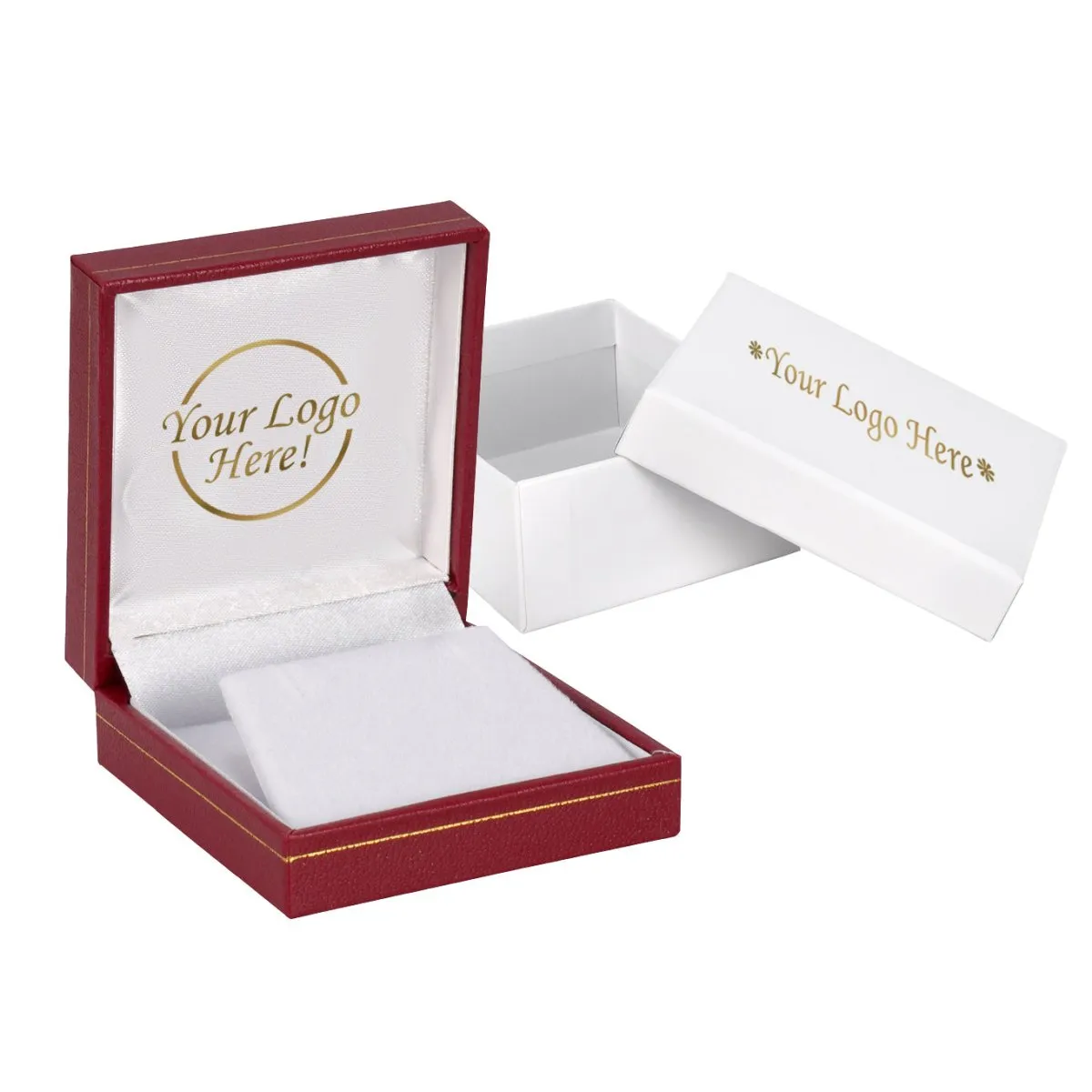 Classic Leatherette Earring and Pendant Box