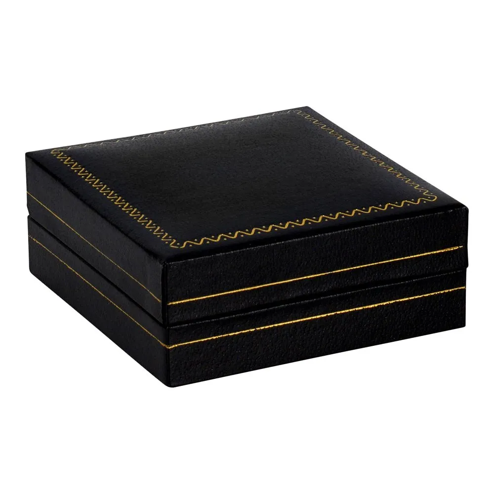 Classic Leatherette Earring and Pendant Box