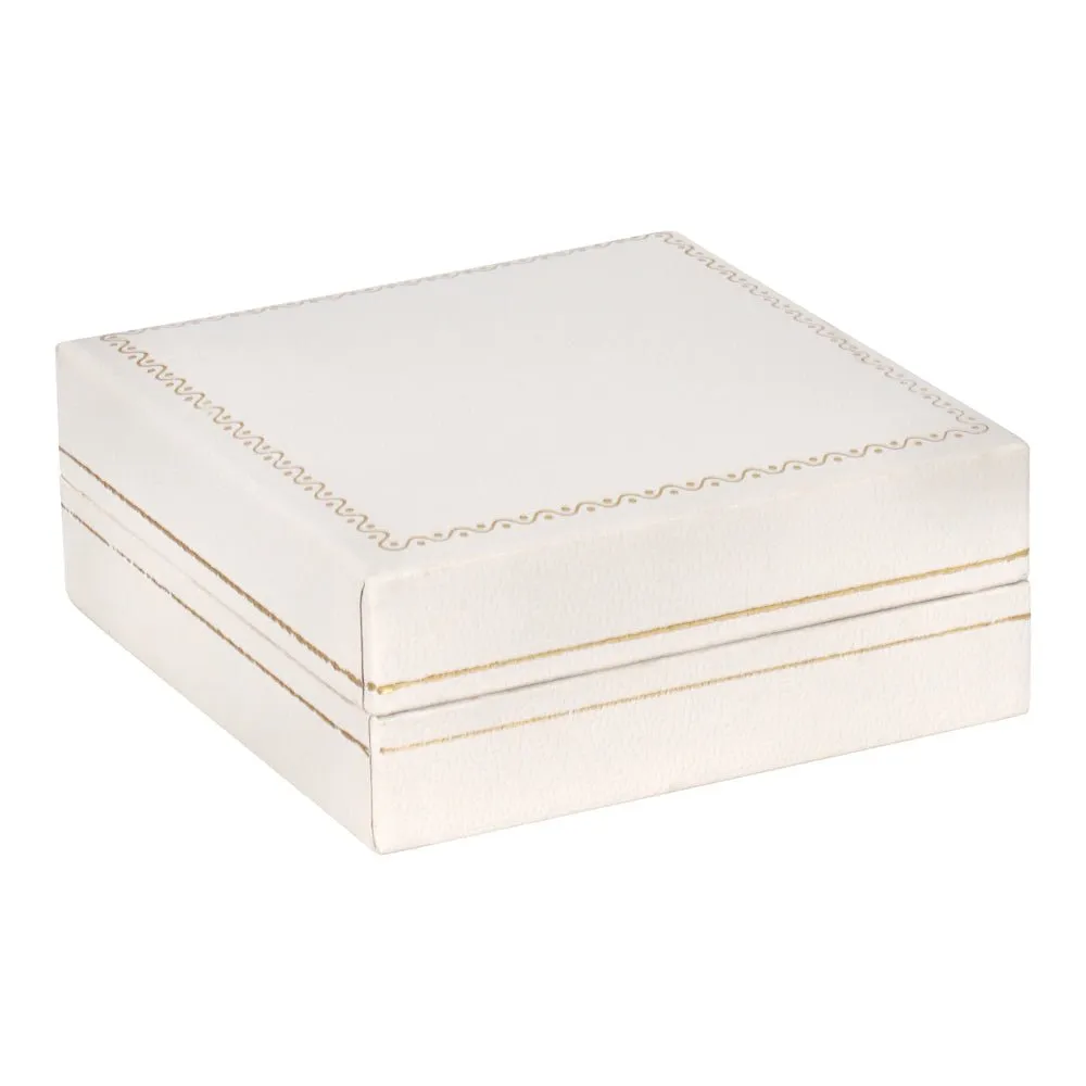 Classic Leatherette Earring and Pendant Box