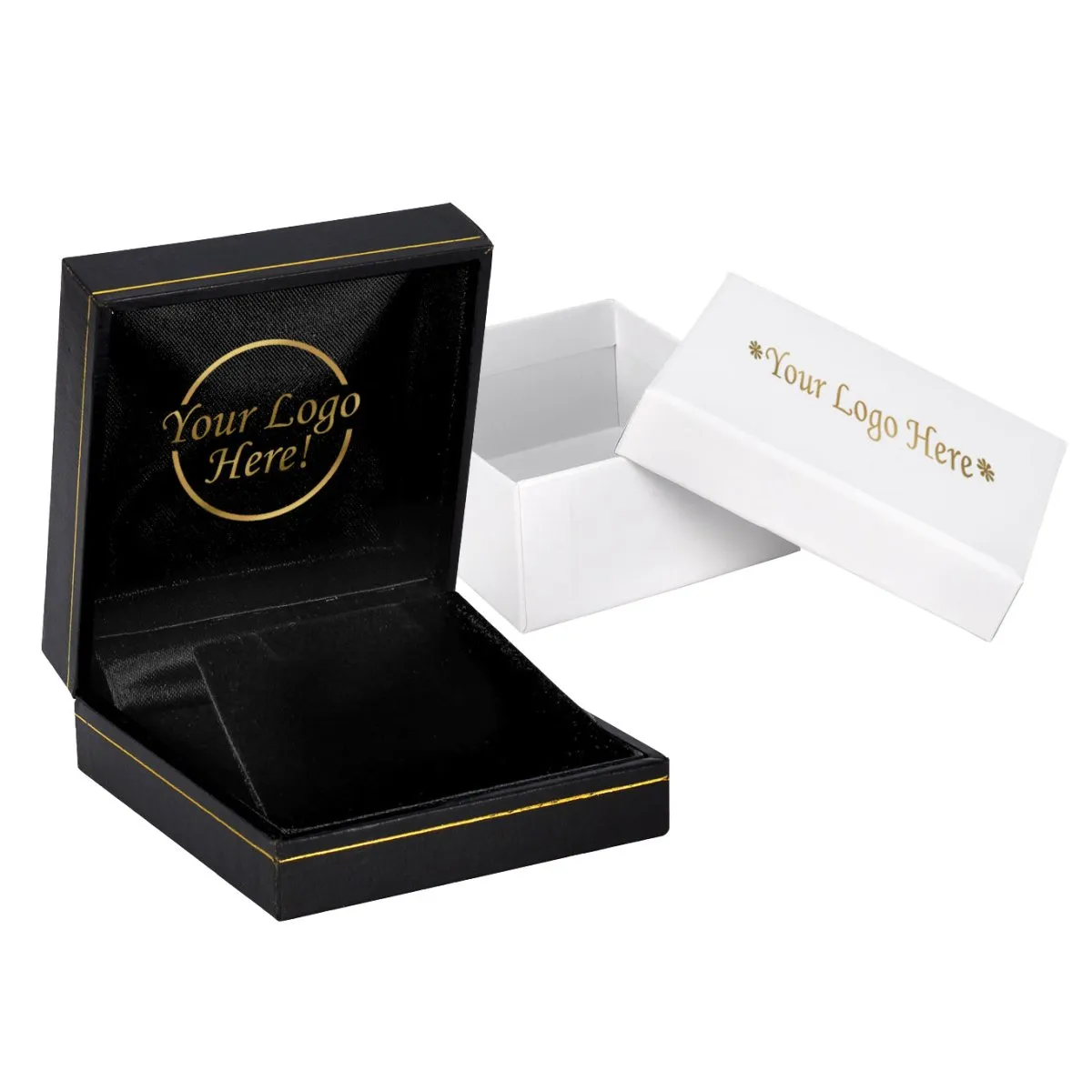 Classic Leatherette Earring and Pendant Box