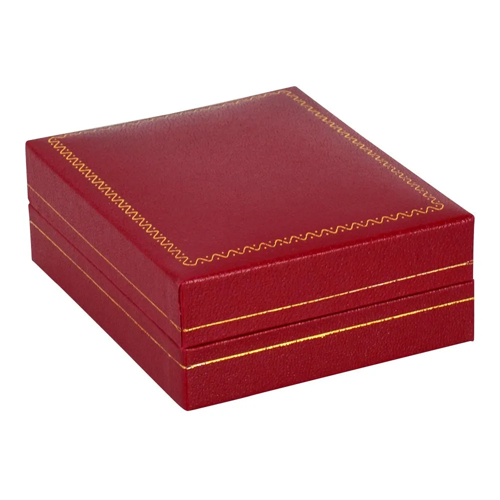 Classic Leatherette Earring and Pendant Box