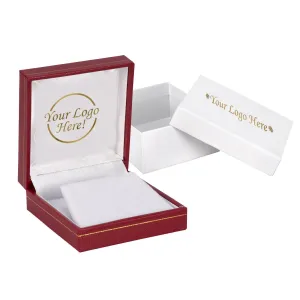 Classic Leatherette Earring and Pendant Box