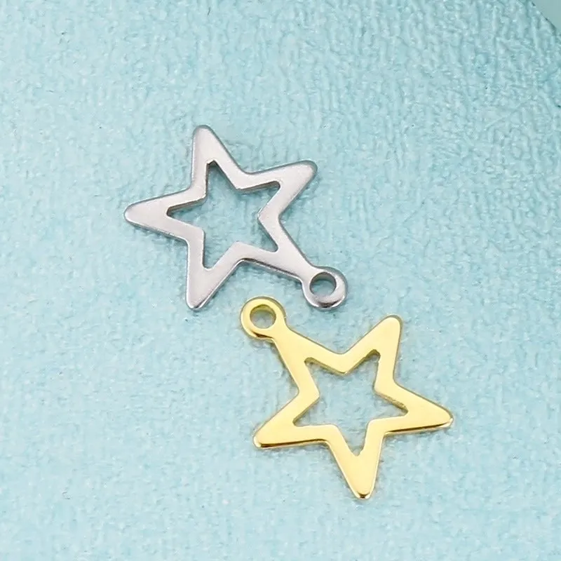 Classic Style Pentagram Stainless Steel Plating Jewelry Accessories