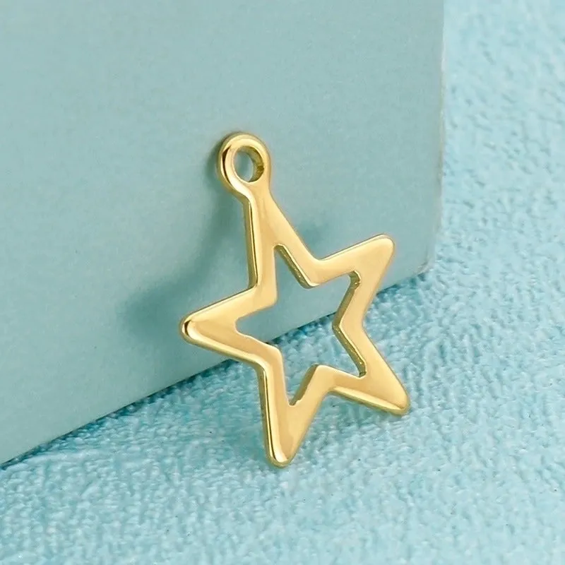 Classic Style Pentagram Stainless Steel Plating Jewelry Accessories