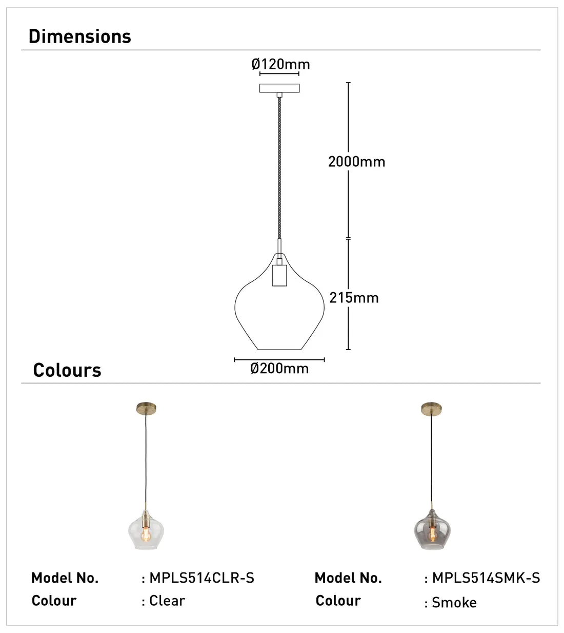 Clearance - Mercator Darby Pendant