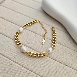 Coco Pearl Chain Bracelet