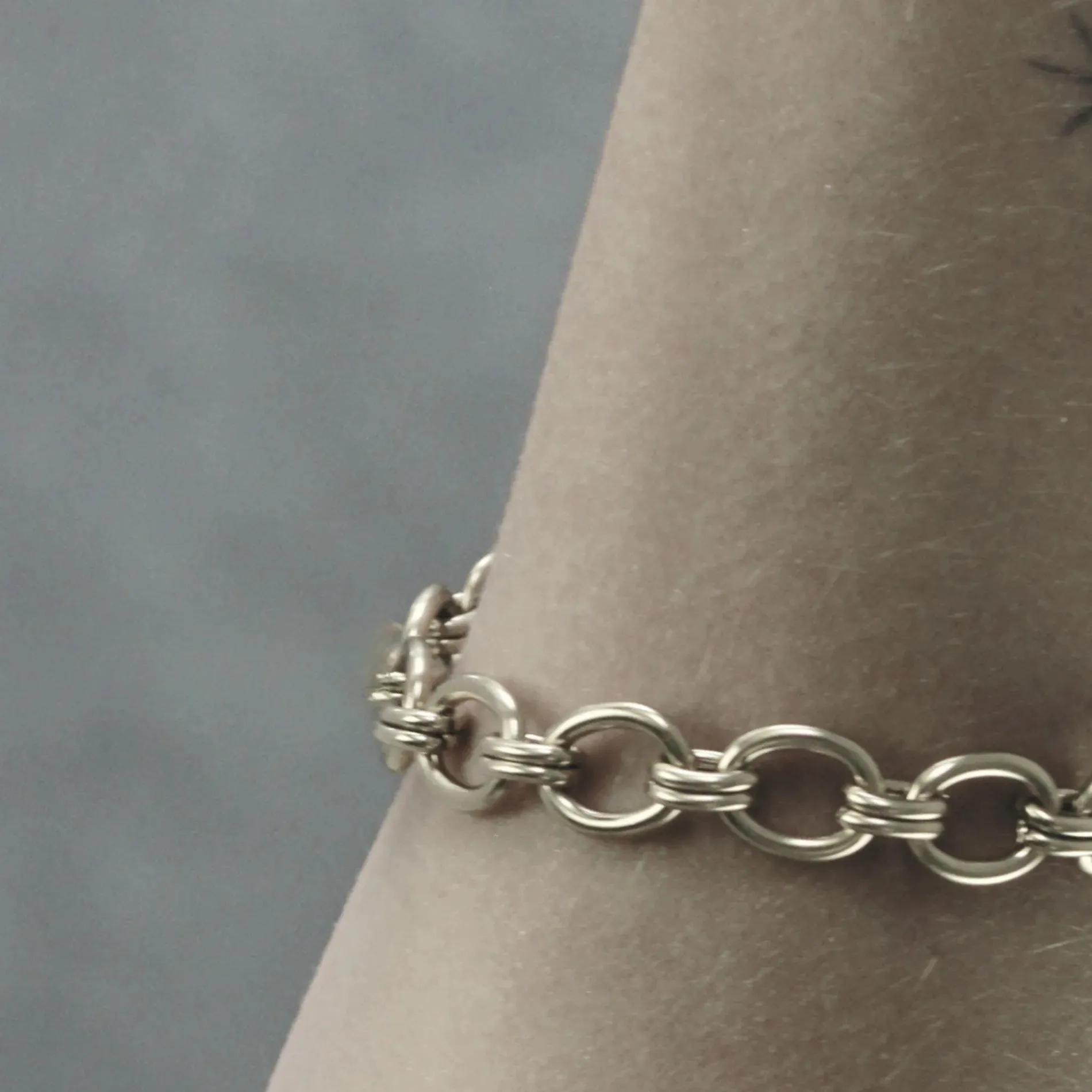 Courage Waterproof Smooth Link Bracelet Silver Plating